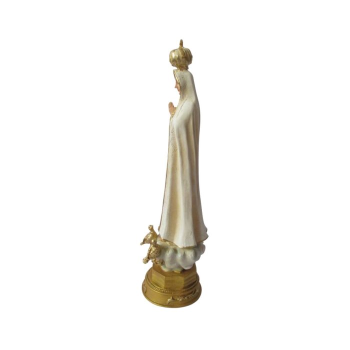 Figura virgen de fátima bicolor