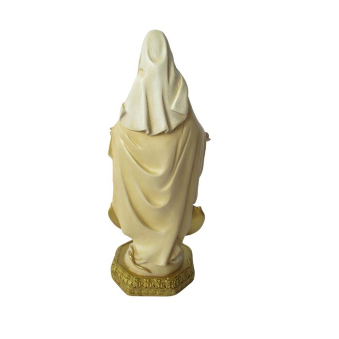 Figura Virgen Medalla Milagrosa Bicolor 22 CM