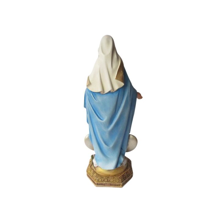 Figura Virgen Medalla Milagrosa Color 22 CM