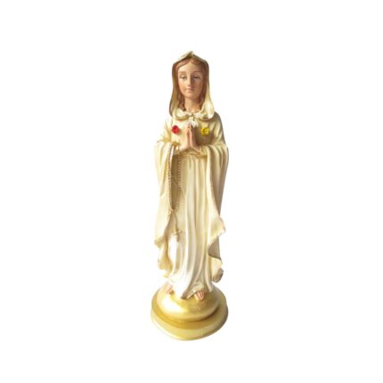 Figura Virgen Rosa Mística Dorado