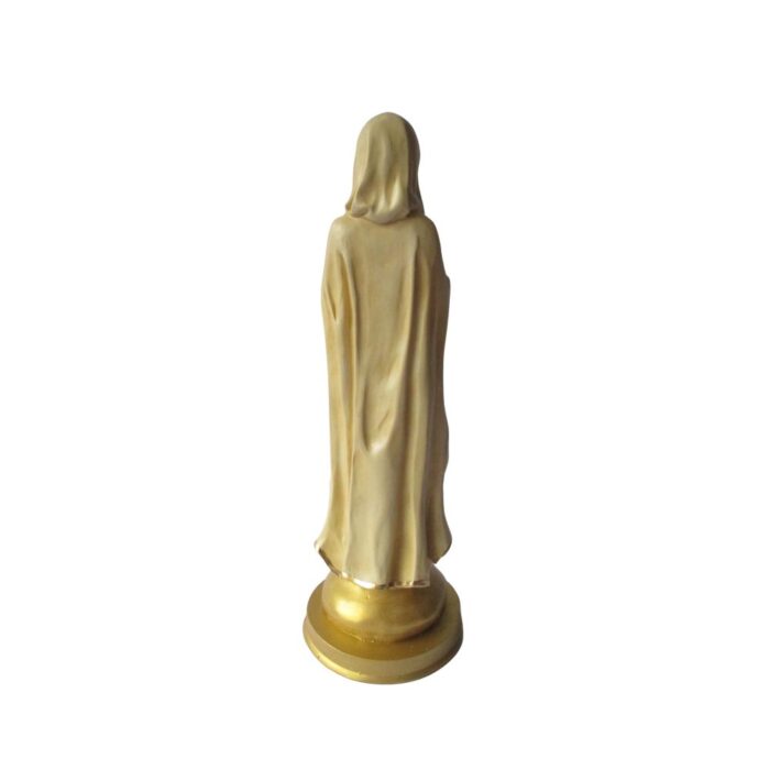 Figura Virgen Rosa Mística Dorado