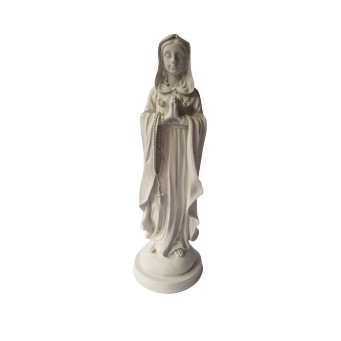 Figura Virgen Rosa Mística Blanco